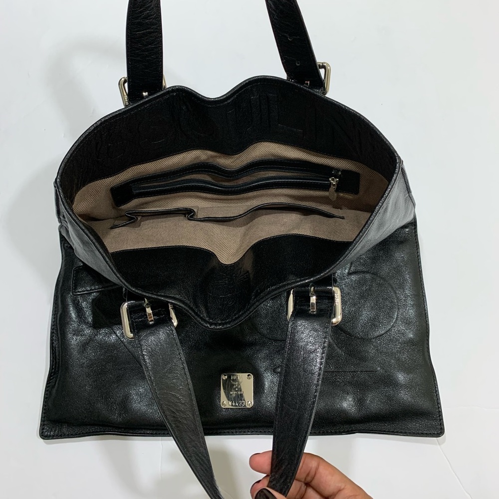 COPY - MCM Black Leather Bag - Picture 5 of 5